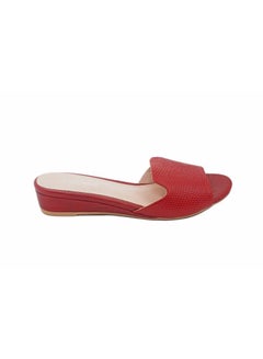 Buy Formal Wedge Sandal Red in UAE