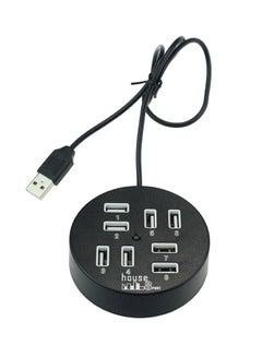 Buy 8 Port USB Hub Black in UAE