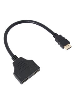 اشتري محول الإشارة من منفذ HDMI واحد إلى منفذين مزدوجين أسود في السعودية