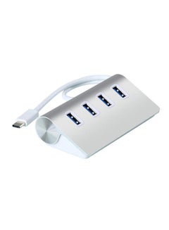 Buy 4 Port USB Hub Silver in Egypt