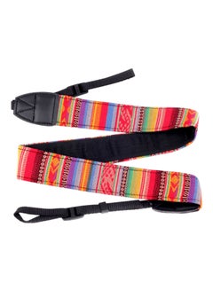 Buy Camera Shoulder Strap Belt Black/Red/Yellow in Saudi Arabia