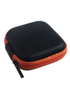 Buy Earphone Zipper Storage Bag Orange/Black in Saudi Arabia