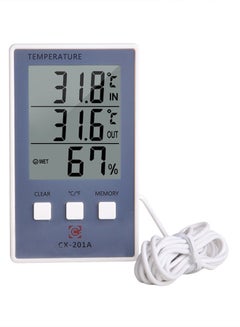 اشتري مقياس الحرارة والرطوبة الرقمي رمادي 0.069كجم في السعودية
