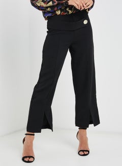 Buy Big Button Pants Black in Saudi Arabia