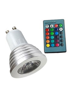 Buy LED Color Changing Light Bulb With Remote Control Multicolour in Saudi Arabia