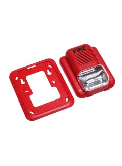 Buy Warning Strobe Siren Horn Sound Fire Alarm Red in UAE