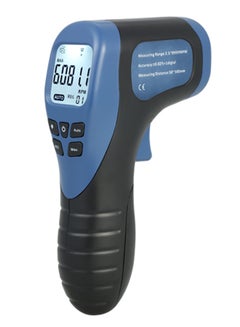 Buy Handheld Digital LCD Photo Motor Speed Meter With Reflective Tape Blue in UAE