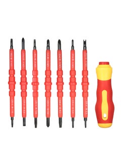اشتري 7-In-1 Electrician Changeable Insulated Screwdriver Repair Tools Kit متعدد الألوان في السعودية