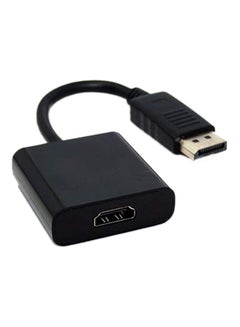 Buy HDMI Female To DisplayPort Male Converter Black in UAE
