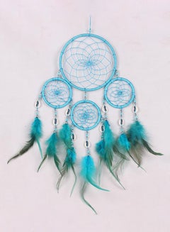 Buy Circular Feather Dream Catcher Blue 50cm in UAE