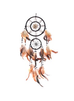 Buy Circular Feather Dream Catcher Multicolour 75cm in UAE