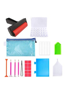 Buy 22-Piece 5D Diamond Painting Tools And Accessories Kits White/Blue/Red in Saudi Arabia