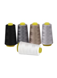 Buy 5-Piece Polyester Sewing Thread Set Multicolour 3000yard in Saudi Arabia