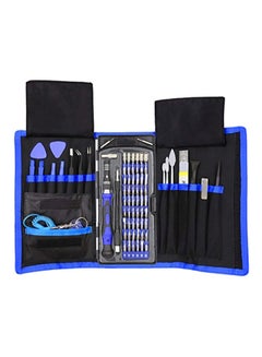 Buy 80-Piece Precision Screwdriver Set Silver/Blue/Black 10.1 x 4.9 x 2.3inch in UAE