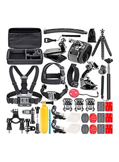 Buy 50-In-1 Accessories Kit For GoPro 7/6/5/4/3+/3/2/1 SJ4000/5000/6000/Xiaomi Yi Black/Red/Yellow in UAE