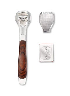 Buy Foot Care Pedicure Callus Shaver Silver/Brown in UAE