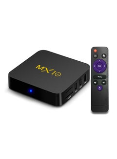Buy Mx10 4K Smart TV Box V334 Black in UAE