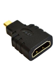 Buy Micro HDMI to HDMI Cable Converter Adapter Black in Saudi Arabia