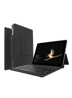 Buy Bluetooth Keyboard With Case Cover For Microsoft Surface Go 10 Black in UAE
