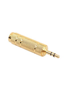 Buy Stereo Audio Adapter Headphone Jack Gold in Saudi Arabia