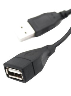 Buy 1.5M USB 2.0 Type A Male To Female Extension Extender Charging Data Cable Black in Saudi Arabia