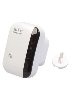 Buy 300M AU Wireless WIFI Repeater Signal Amplifier AP Router Through Walls White/Black in UAE