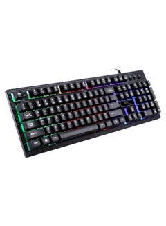 Buy Rainbow RGB Backlit Wired Gaming Keyboard in UAE