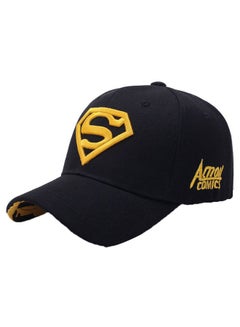 Buy Adjustable Strip Sport Cap Black in UAE