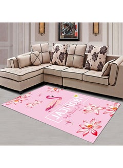 Shop Angel City Flamingo Pattern Living Room Carpet Multicolour 50x80centimeter Online In Riyadh Jeddah And All Ksa