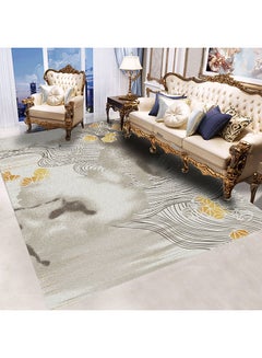 Buy 3D Geometric Pattern Rugs Fashion Modern Area Rugs Non-Slip Floor Carpet For Living Room Bedroom And Kitchen Polyester Multicolour 50X80cm in UAE