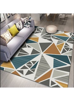 Buy Geometric Pattern Living Room Carpet Multicolour 100X160cm in Saudi Arabia