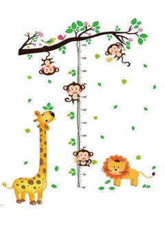 Buy Cartoon Printed Height Measuring Wall Sticker Multicolour 60 x 90centimeter in Saudi Arabia