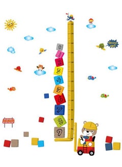 Buy Cartoon Printed Height Measuring Wall Sticker Multicolour 60 x 90centimeter in Saudi Arabia