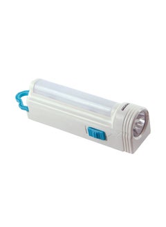 Buy Rechargeable Led Torch With Lantern Blue/White in Saudi Arabia