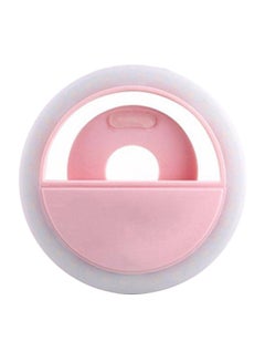 Buy Selfie LED Light Ring Flash Fill Clip Pink in UAE