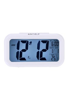 Buy LED Digital Alarm Clock White in Saudi Arabia