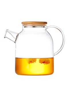 Buy Heat Resistant Teapot Transparent 1800ml in Saudi Arabia