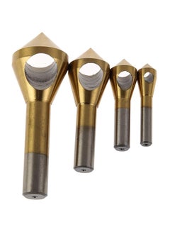 Buy 4-Piece Titanium Coated Countersink Deburring Tool Set Gold 100grams in Saudi Arabia