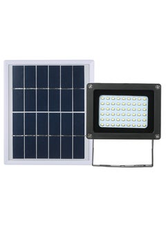 Buy 2-Piece Solar Powered Flood Light Set Black in UAE