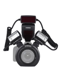 Buy Macro Flash Speedlite With 2 Flash Heads Black in UAE