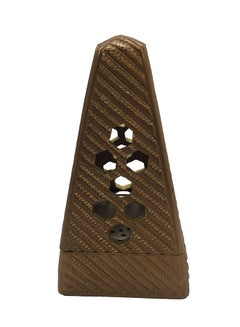 Buy Pyramid Shaped Incense Burner Brown 16 X 9cm in UAE