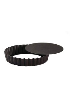 Buy Tart Pan With Removable Bottom Brown 3.9x3.9x0.8inch in Saudi Arabia