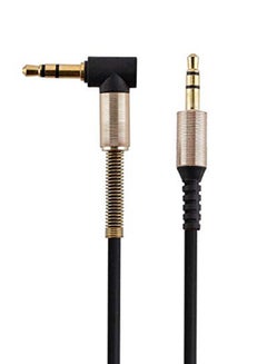 Buy Audio Stereo Jack Aux Cable Black in UAE