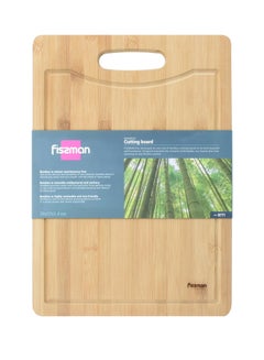 Buy Bamboo Fiber Cutting Board Brown 38x27x1.4centimeter in UAE