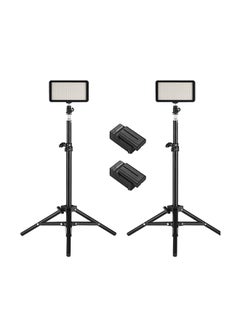 Buy Pack Of 2 LED Video Light Bracket Kit Black in Saudi Arabia