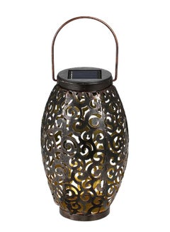 Buy Solar Power Energy LED Hanging Lantern Black 0.54kg in UAE