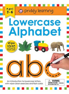 اشتري Wipe Clean Workbook: Lowercase Alphabet (Enclosed Spiral Binding): Ages 3-6; With Pen & Flash Cards Paperback English by Roger Priddy - 2019 في الامارات
