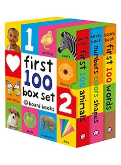 اشتري First 100 Board Book Box Set (3 Books) hardcover english - 2016 في الامارات