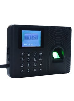 Buy Fingerprint Password Attendance Machine With TFT LCD Screen Black in UAE