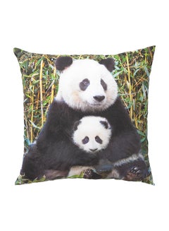 Buy Panda Print Cushion polyester Multicolour 50cm in UAE